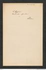 Nachlass Franz Steindachner, historischer Umschlag, Korrespondenz E. Higgins, Inv.Nr. 222.04, Seite 1